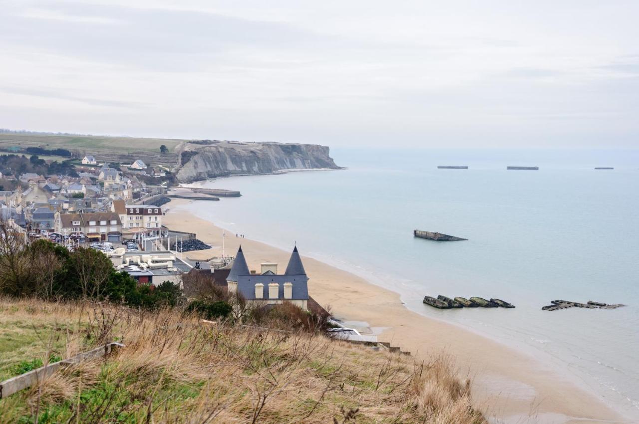 Appartement De Standing - Avec Terrasse Et Vue Mer Arromanches-les-Bains Eksteriør billede
