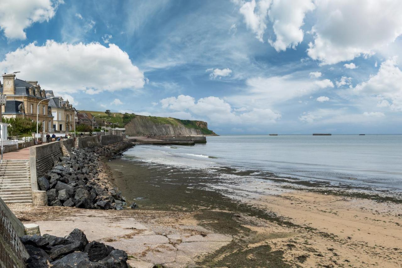 Appartement De Standing - Avec Terrasse Et Vue Mer Arromanches-les-Bains Eksteriør billede